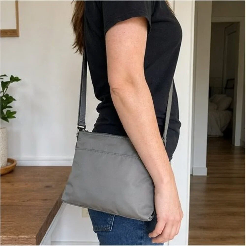 Stone Nylon Crossbody Bag